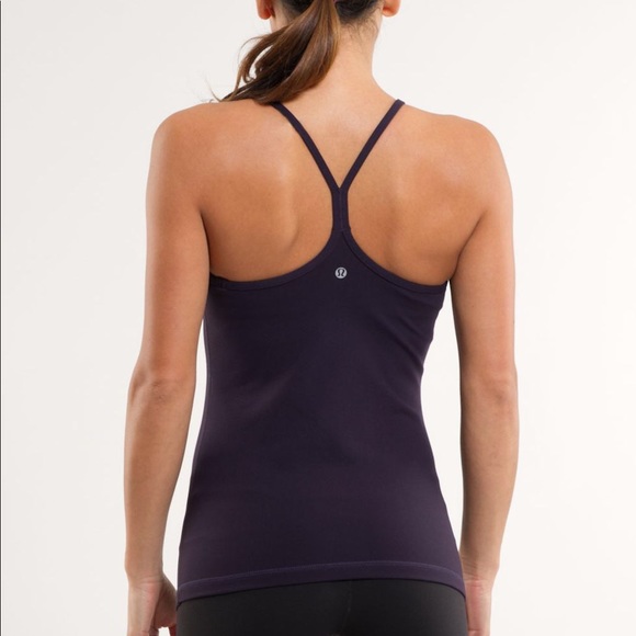 lululemon athletica Tops - lululemon “black swan” color power y tank sz 8